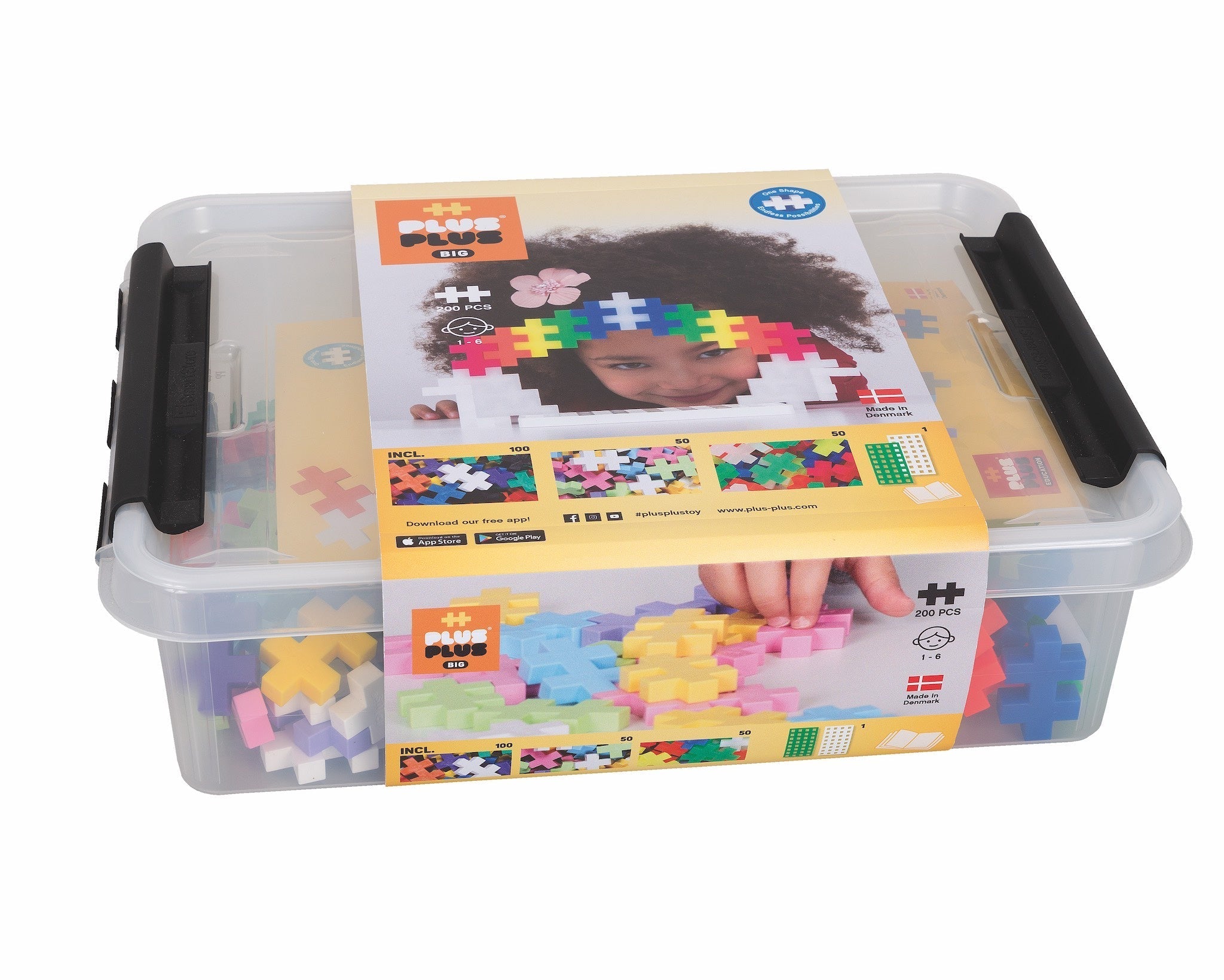 PLUS-PLUS BIG Storage Box Mix / 200 pcs
